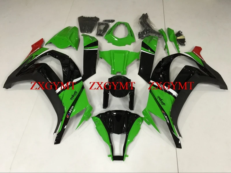 

Plastic Fairings for ZX10r 2011 - 2015 Body Kits ZX-10r 2011 Green Black Body Kits ZX10r 11 12