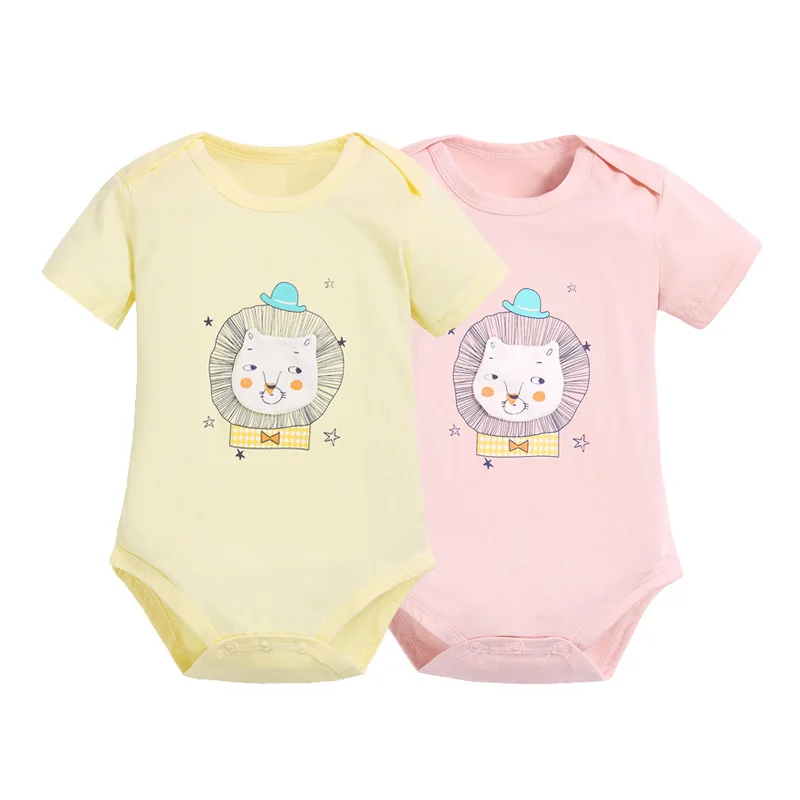 Baby Bodysuit Overalls Newborn Boy Girl Clothes Infant Roupas Baby Jumpsuit Costume Cotton 2PCLot Toddler Boy Girl Clothing