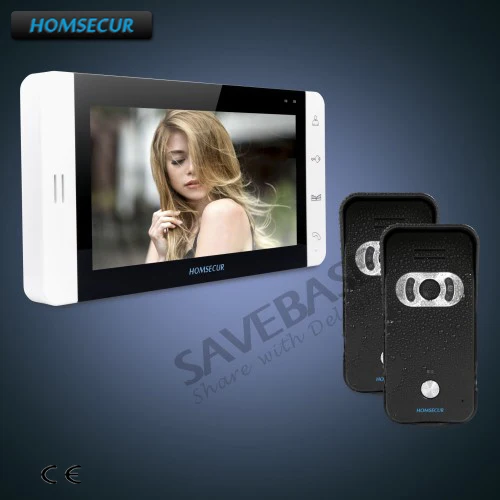 

HOMSECUR 7" Video Door Entry Security Intercom+White Monitor+Russian Local Delivery