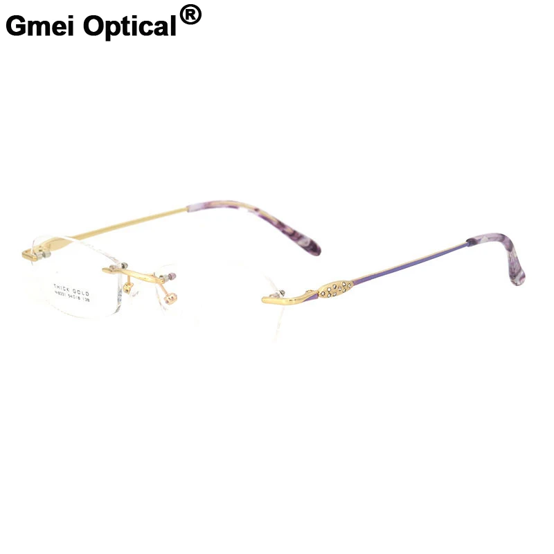 

Gmei Optical S8331 Rimless Eyeglasses Frame for Women Rimless Eyewear Glasses
