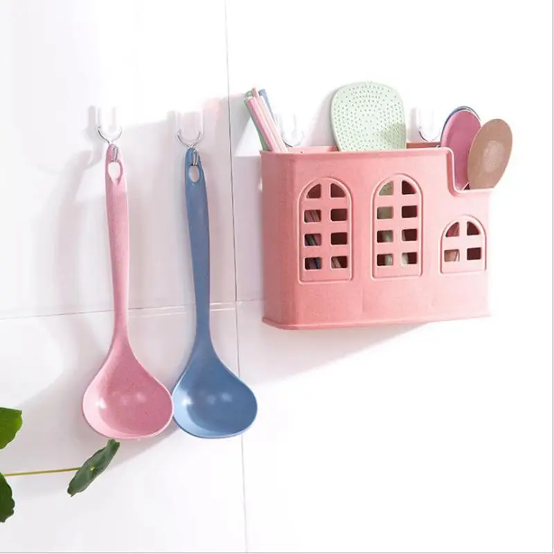 Home Kitchen Silicone Soup Ladle Large Plastic Spoon Long Handled Soup Cooking Tools Accessories Wheat Straw 5
