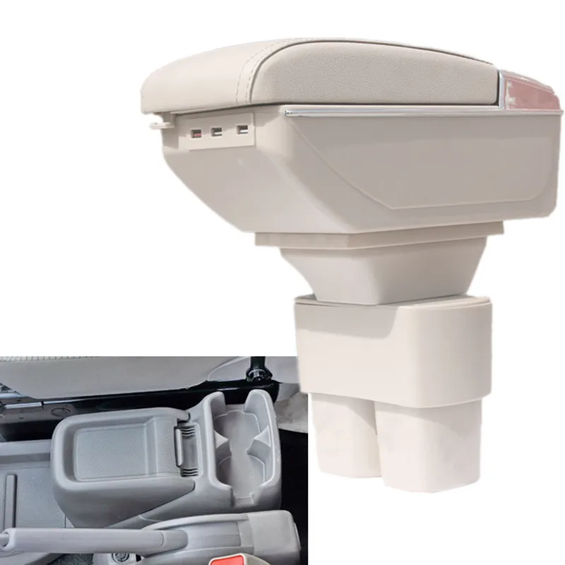 Автомобильный подлокотник для 2010- Nissan NV200 Chevrolet City Express Evalia центр подлокотник из искусственной кожи центральная консоль коробка для хранения лоток