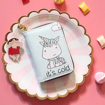 

Cute Women Men Credit ID Card Holder Case Extendable Bags Small Wallet Coin Purse Carteira Feminina Muje 12*8.5CM