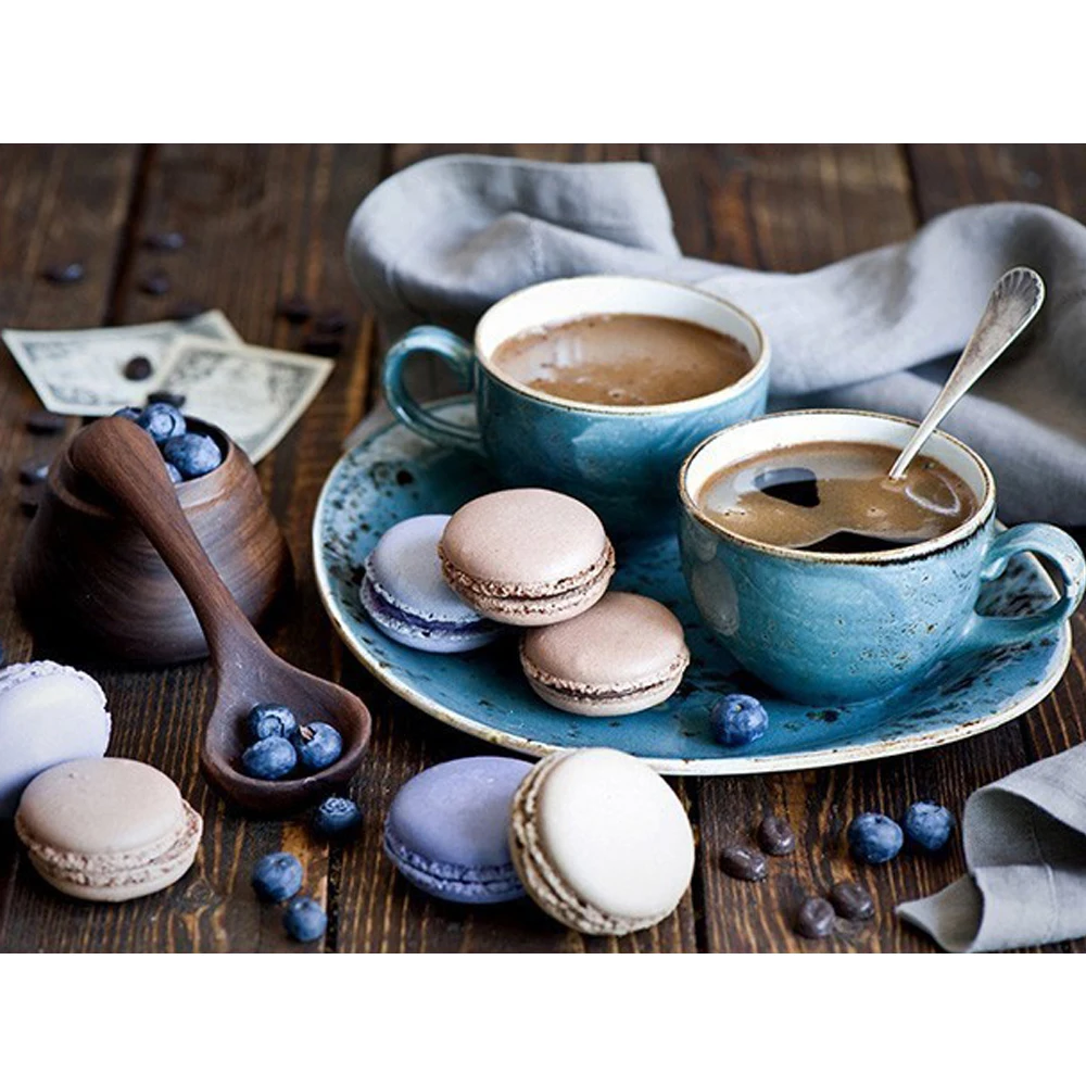 

Diamond Embroidery Full Display Coffee Cup Cross Stitch Diamond Painting Full Square Cartoon Handicraft Home Decor