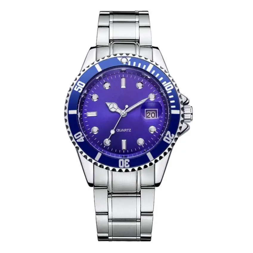 

GONEWA Men Fashion Wristwatches Sports Men Stainless Steel Band Date Sport Quartz Analog Wrist Watch Bracelet