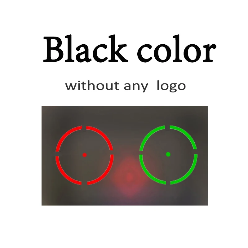 Голографический 553 Тактический рефлекторный прицел красный и зеленый точечный рефлекторный прицел с 20 мм Рельсом QD для охоты - Цвет: Black without logo