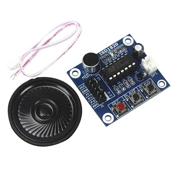 

ISD1820 recording module voice module the voice board telediphone module board with Microphones + Loudspeaker for arduino