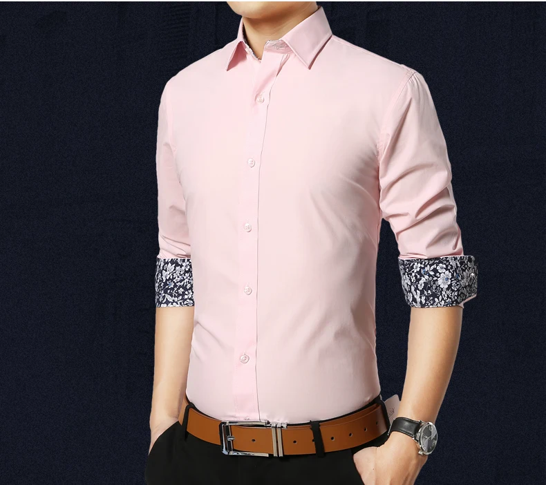 2017 Весна Для мужчин рубашка с длинным рукавом Хлопок Slim Fit Лоскутная Мужской рубашка белый темно-синие рубашка Camisa социальной masculina CS06