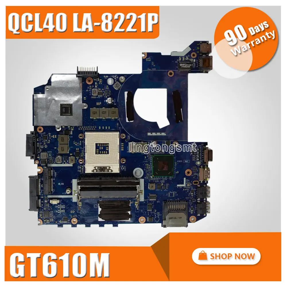 for ASUS K45VJ K45VD A45V A85V K45VS K45VM motherboard QCL40 LA 8221P REV1 0 Mainboard PGA