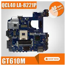 for ASUS K45VJ K45VD A45V A85V K45VS K45VM motherboard QCL40 LA-8221P REV1.0 Mainboard PGA 989 GeForce 610M 2G Ram 100% tested