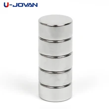 U-JOVAN 5 шт. 10 мм x 5 мм супер сильный Мощный постоянный редкоземельный магнит Маленькие Круглые неодимовые магниты N50