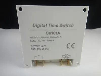 Непромокаемое DC 12 V цифровое программируемое переключающее реле таймера с защитой от погодных условий