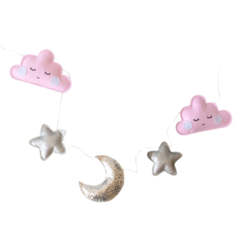 Нордическая детская звезда Луна облака Радуга водяная подвеска-капелька гирлянда для детской комнаты навес для детской кроватки украшение