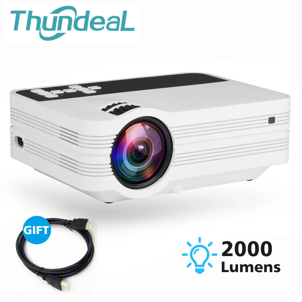 

ThundeaL UB10 HD Mini Projector Outdoor Video Cheap Portable Digital Android 6.0 WiFi Projector USB with VGA SD AV Video Beamer