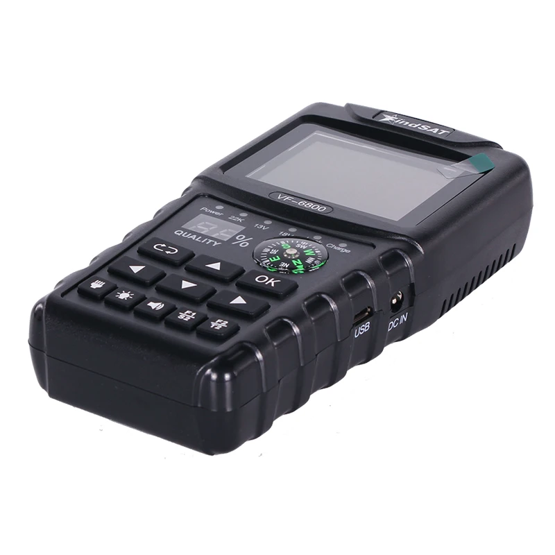 VF-6800 спутниковый Finder метр Dvb-t2/DVB S2/DVB C Combo сидел Finder Dvb t2 спутниковый ресивер Satfinder 2," Цвет ЖК-дисплей Экран