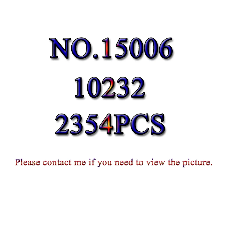

15006 2354pcs Palace Cinema Model Building Blocks set Bricks DIY Toys for children Compatible with 10232 Children Gift