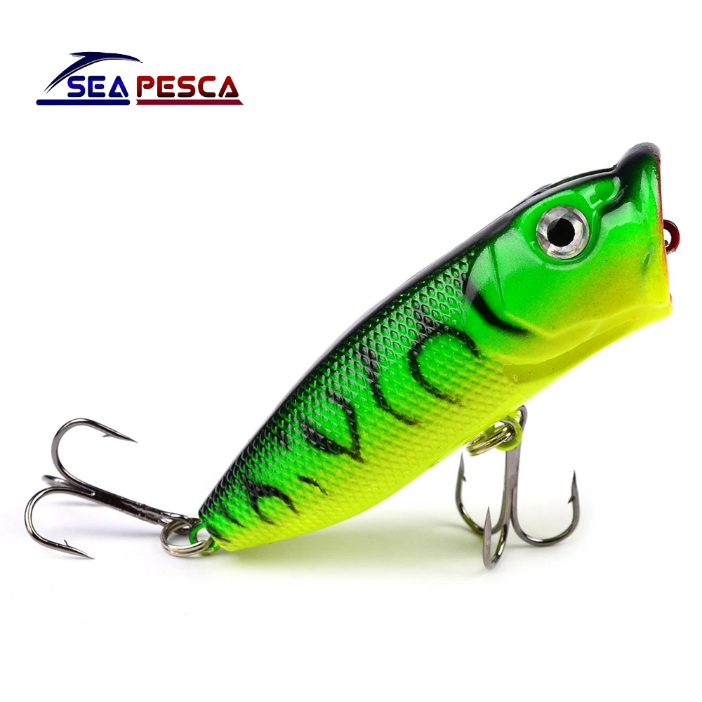 

1PC Floating Popper Fishing lure Carp Wobblers 7cm/11.3g Vivid lure topwater hard bait Artificial bait Fishing Tackle ZB9066