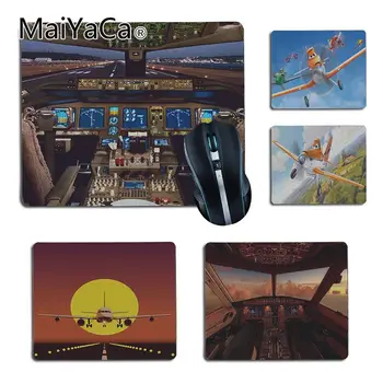 

MaiYaCa Hot Sales Airbus Cockpit Printed Gamer Speed Mice Retail Small Rubber Mousepad Size for25X29cm 18x22cm Gaming Mousepads