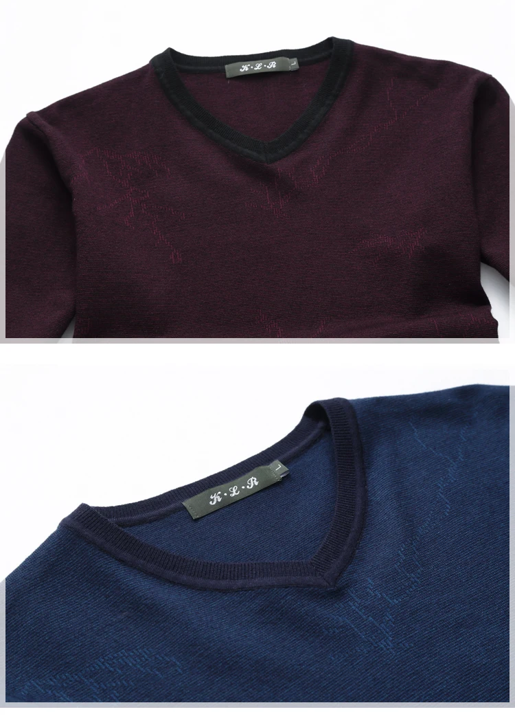 2019 свитер мужской Повседневный пуловер с v-образным вырезом Мужская Осенняя тонкая рубашка с длинным рукавом мужские свитера трикотажные