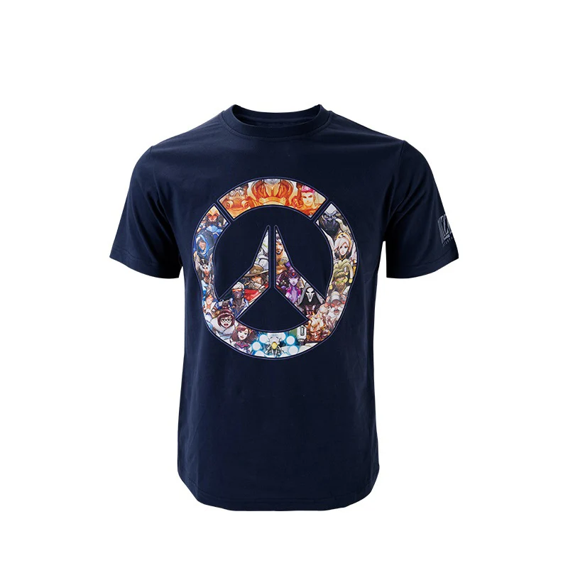 

Cosplay Watch Over Tshirt Men's Summer Game Logo Print T-shirts Male Casual O-neck Short Sleeve Cotton Tops Tee for Men XS-XXL