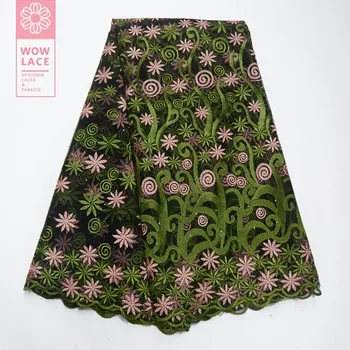 

Rhinestones Indian Voile Lace Fabrics 2019 New Arrival Net Mesh For African Women Wedding Lace Stones Special Guipure Material