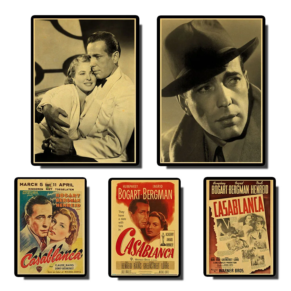 

Casablanca vintage posters Prints Wall Painting high Quality Decor Poster Wall Painting Home Decoration
