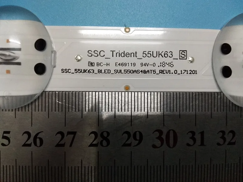 3piece/lot FOR LG SSC_55UK63_8LED_SVL550AS48AT5_REV1.0 171201 LED Lamp strip 100%NEW 598mm 8leds | Компьютеры и офис