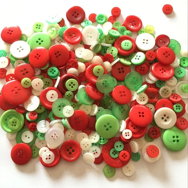 20pcs Mixed Resin Christmas Buttons Snowflake Christmas Tree 2 Holes Sewing  Round Buttons Gingerbread Man Embellishments Craft - AliExpress