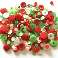 50Gram Mix Size Christmas colors resin button Sewing Tools Decorative Scrapbooking Garment DIY Apparel Accessories 1