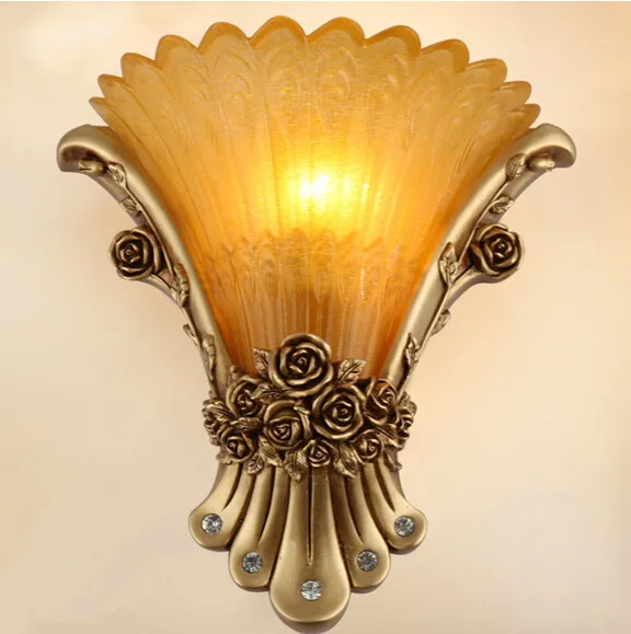 

European-style wall lamp bedside lamp bedroom living room TV wall lamp aisle stairs Wall lights balcony lights,E14, AC110-240V.