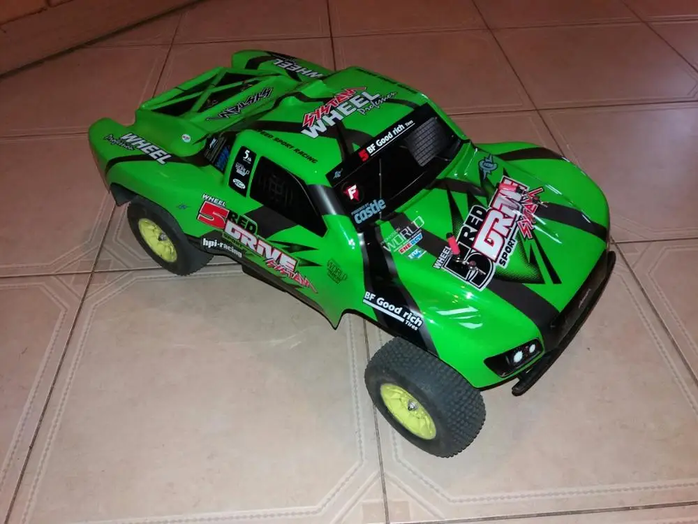 HuanQi HQ 727 ПВХ автомобильный корпус/поверхность/тело/M0280 f/1:10 4X4 Traxxas Slash красный синий зеленый прозрачный