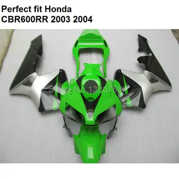 

Bodywork kit for Honda fairings CBR 600RR 2003 2004 green silver black fairing kit CBR600RR F5 03 04 BM77
