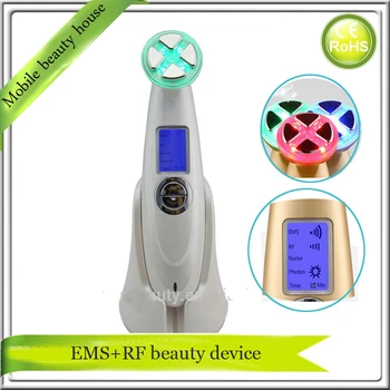 

LCD Display Electrporation RF Radio Frequency EMS Microcurrent LED Light Photon Therapy Face Lifting Skin Rejuvenation Machine