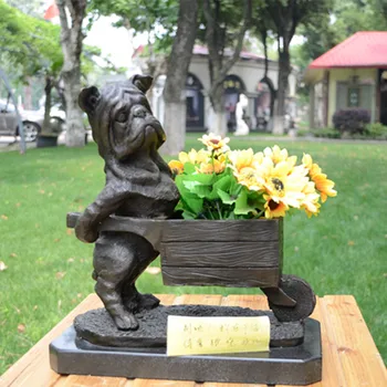 

statue of the dog cart decoration works of art Home Furnishing jewelry business gifts lucky evil feng shui ornaments