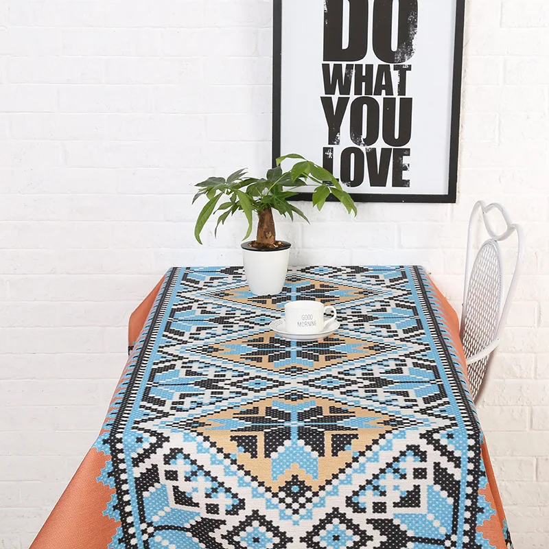 

abbiemao Bohemian Style tablecloth lovely cartoon modern minimalist printing tablecoth for home use or hotel teatable