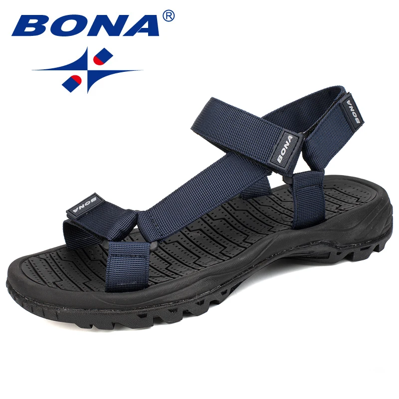 BONA/Новинка; Лидер продаж; стильные мужские сандалии; нескользящая Летняя обувь; мужские тапочки-светильник; мужская обувь на плоской подошве; 39,2