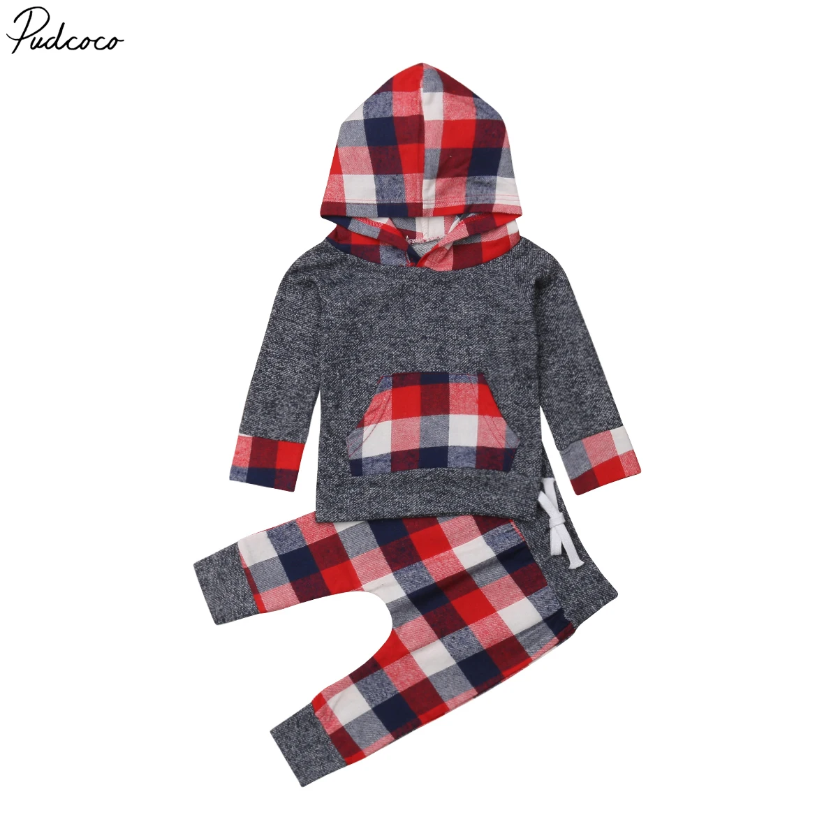 

Christmas Newborn Infant Baby Boys Casual Hooded Tops Pants Outfits Set Clothes 0-24 Months