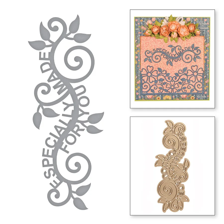 

Especially Made for You Metal Cutting Dies For Scrapbooking DIY Album Cards Decoration Embossing Folder Die Cutter Template