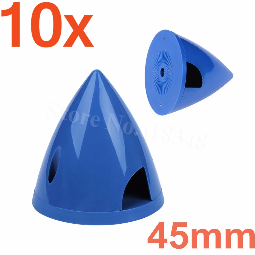 

10pcs/Lot Plastic Prop Spinner 45mm / 1.75 inches with Backplate For RC Plane Aeromodelling Replacement Parts