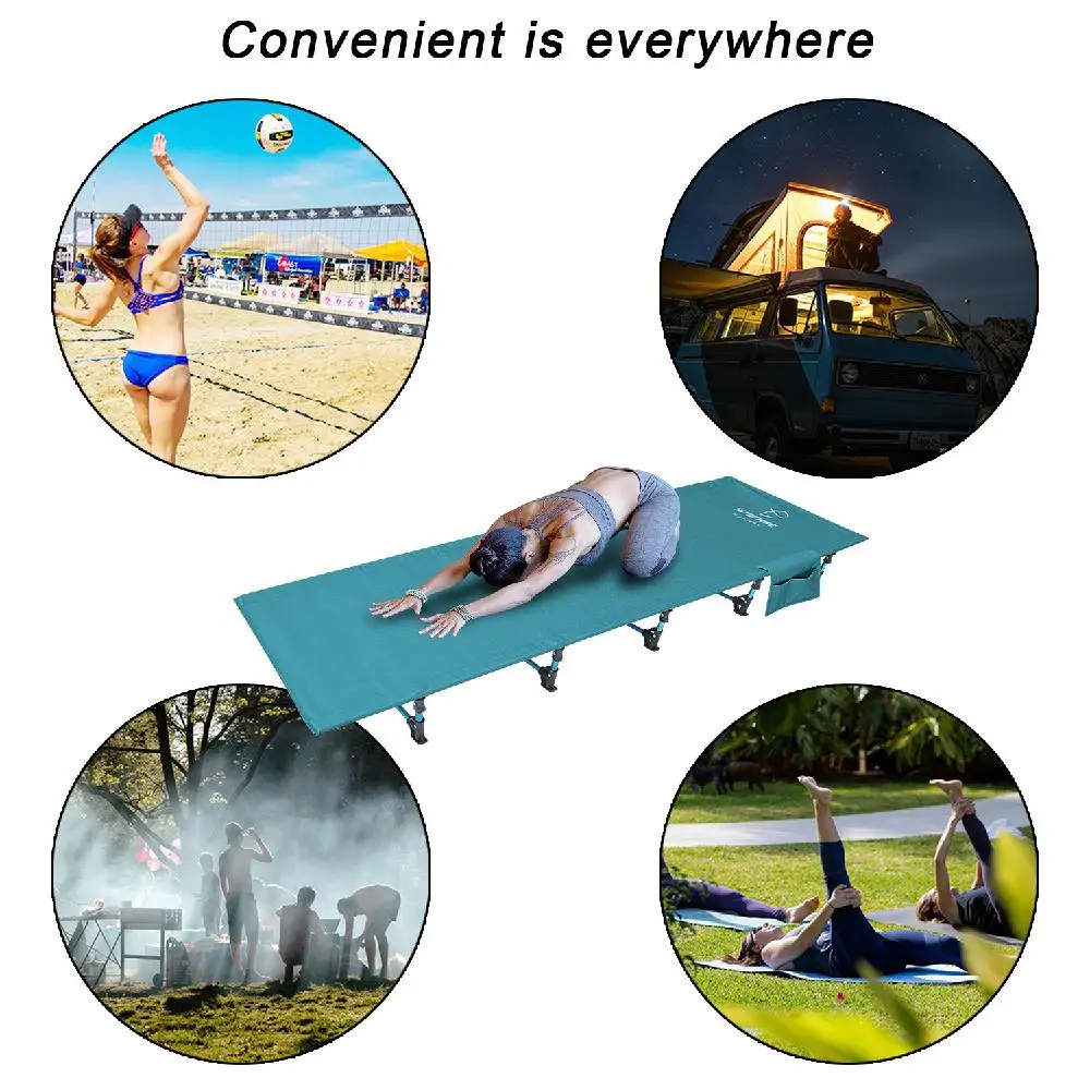  HobbyLane Outdoor Foldable Single Bed Portable Bed for Outdoor Travel Base Camp Hiking Mountaineeri