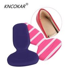 KNCOKAR 1 пара Т-ортопедические стельки обувь на высоком каблуке супер мягкая стелька Нескользящая Губка Подушка для ног Каблук Протектор Лидер продаж