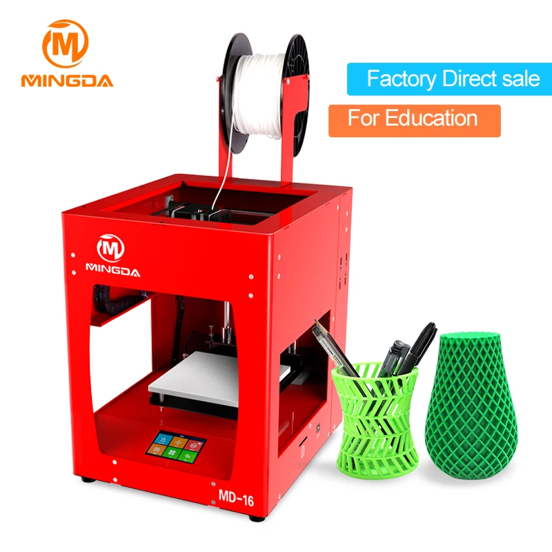 MINGDA Настольный FDM 3d принтер с высокой точностью сенсорный экран образовательный