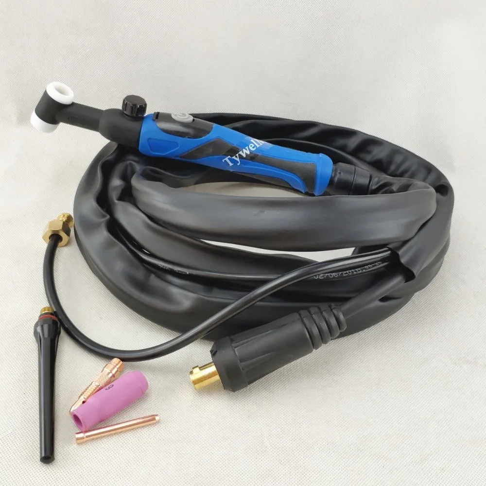  WP26V TIG Torch GTAW Gas Tungsten Arc Welding Torch A-200 Valve Argon 4m 13ft Air Cooled Torch of 1