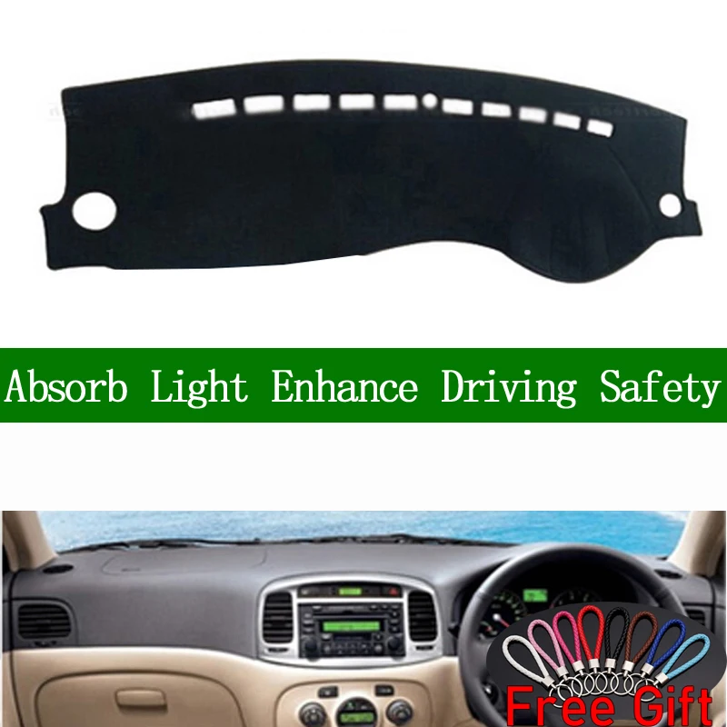 Крышка приборной панели для Hyundai Accent 2006 2007 2008 2009 2010 2011 наклейки на приборную
