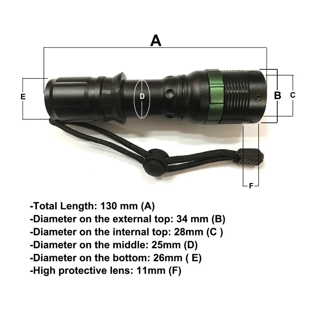 UltraFire CREE xpg-g2 18650 фонарь для охоты на открытом воздухе портативный тактический переключатель фонарь из алюминиевого сплава