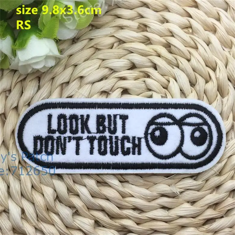 Новое поступление 10 шт. белые базовые слова embroideded Iron On sew on badge Патчи для одежды сумка для обуви аппликация аксессуар