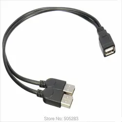 USB женщина к USB Мужской хост OTG кабель + USB Мужской Внешний Питание кабель-Разветвитель USB OTG адаптер зарядный кабель данных HY862