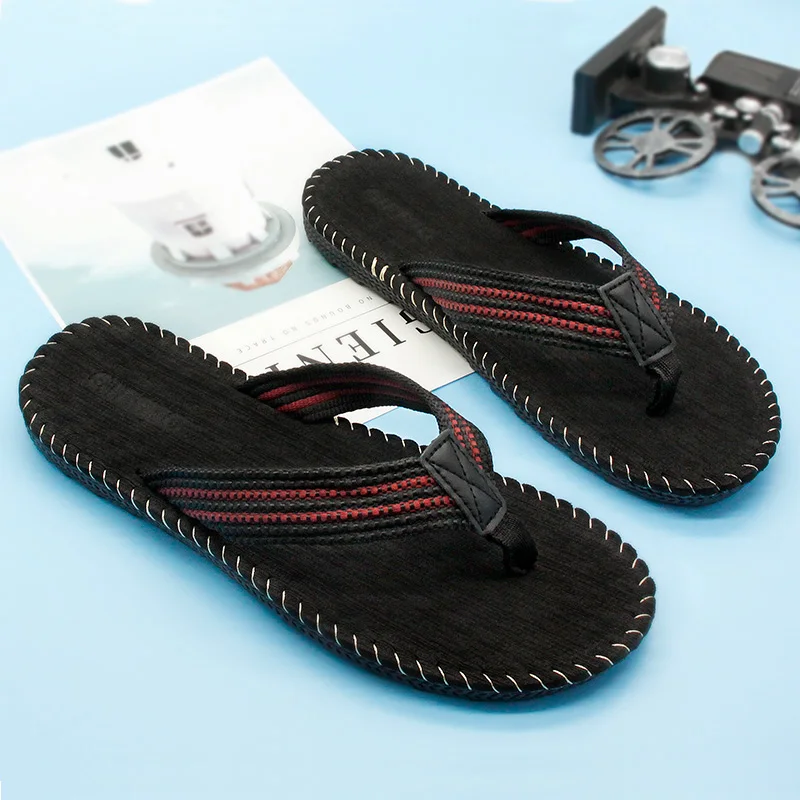 Gienig 2018 Men slippers men flip-flops Outdoor beach slippers massage Comfortable massage fashion slippers 