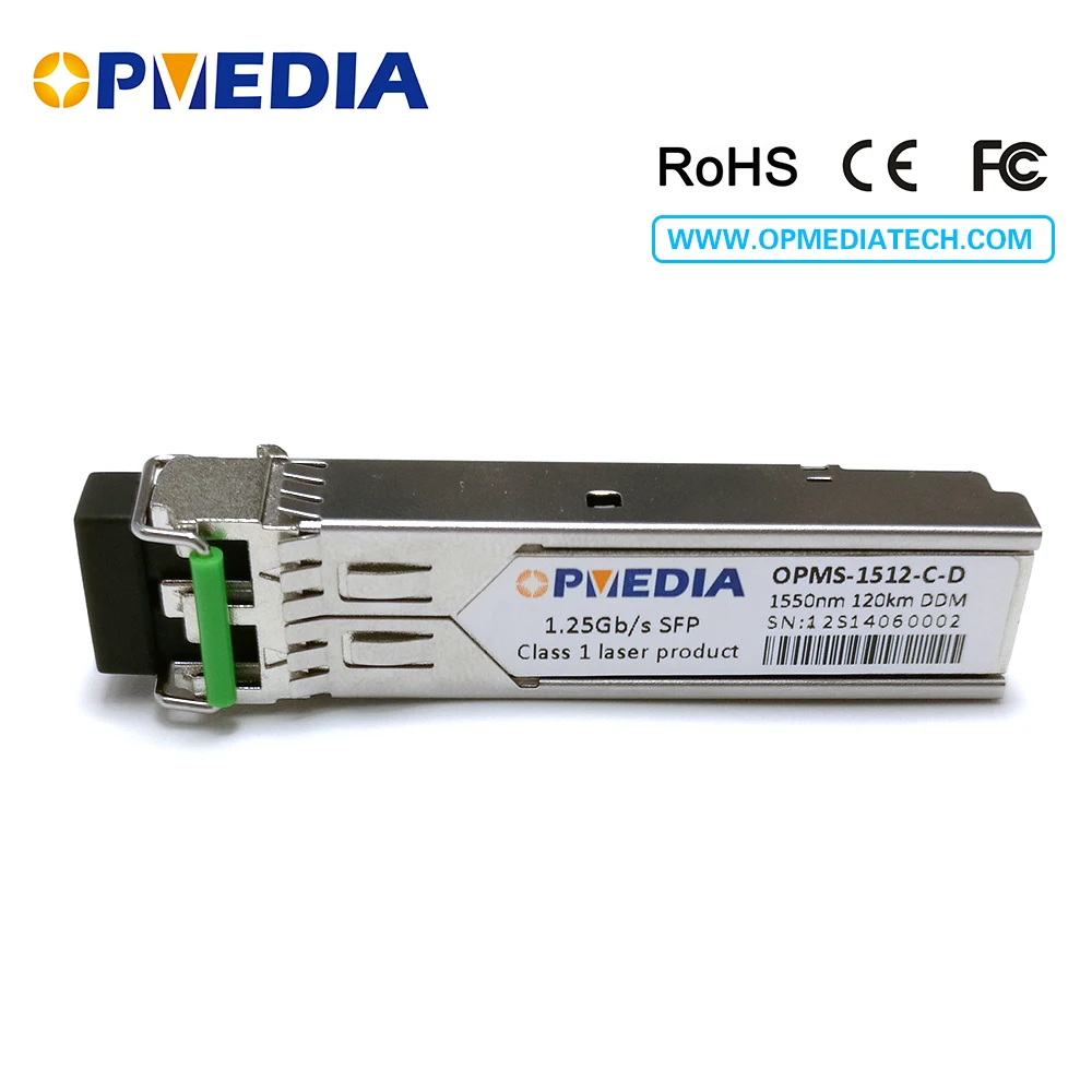 

FREE SHIPPING!Foundry compatible 1.25G 1550nm 120km SFP ZX transceiver,optical module with DDM and LC connector
