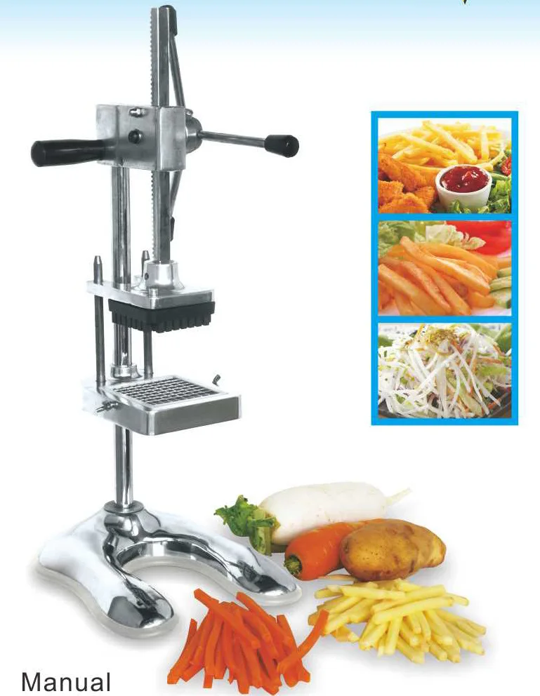 

Manual Vertical Stainless Steel Manual Fries Machine Melon Fruit Cutting Machine Feed Process